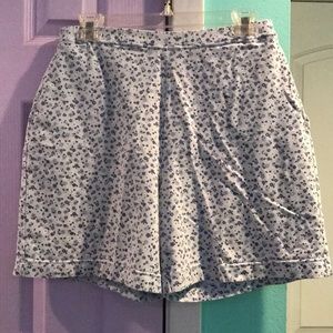Liz Claiborne Light Blue Cotton Shorts